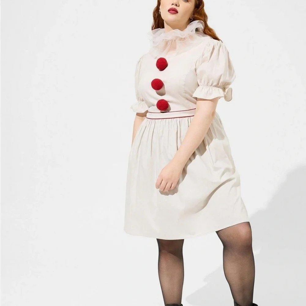 Torrid Costume 3X Dress IT Pennywise Clown